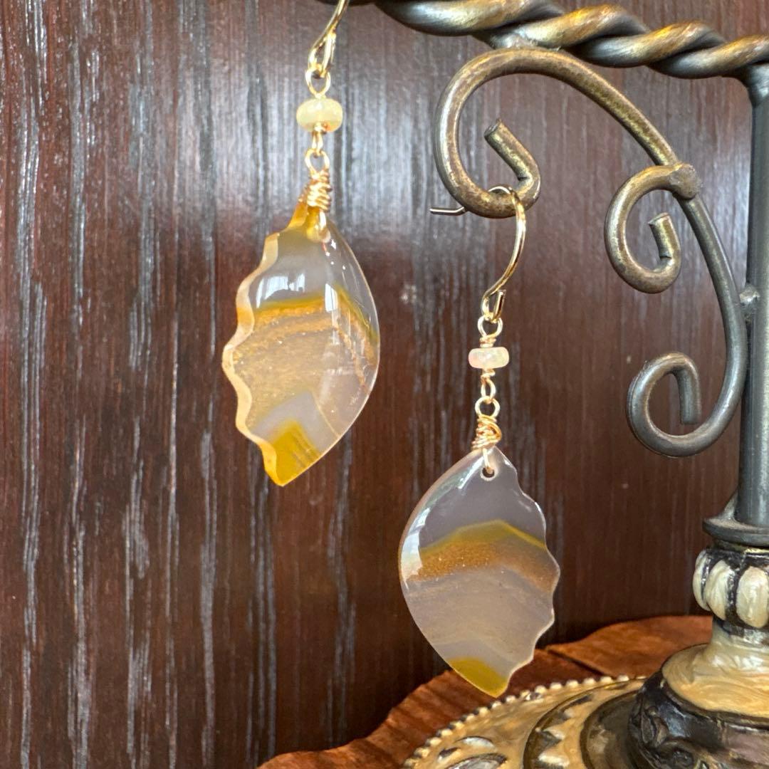 《＊＊COCO＊＊様》カーネリアンアゲートカービング①＆フォッシルコーラル