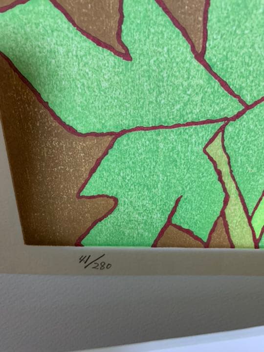 熊谷守一「牡丹（生前版画）」木版画41/280 くまがいもりかず お値下げ