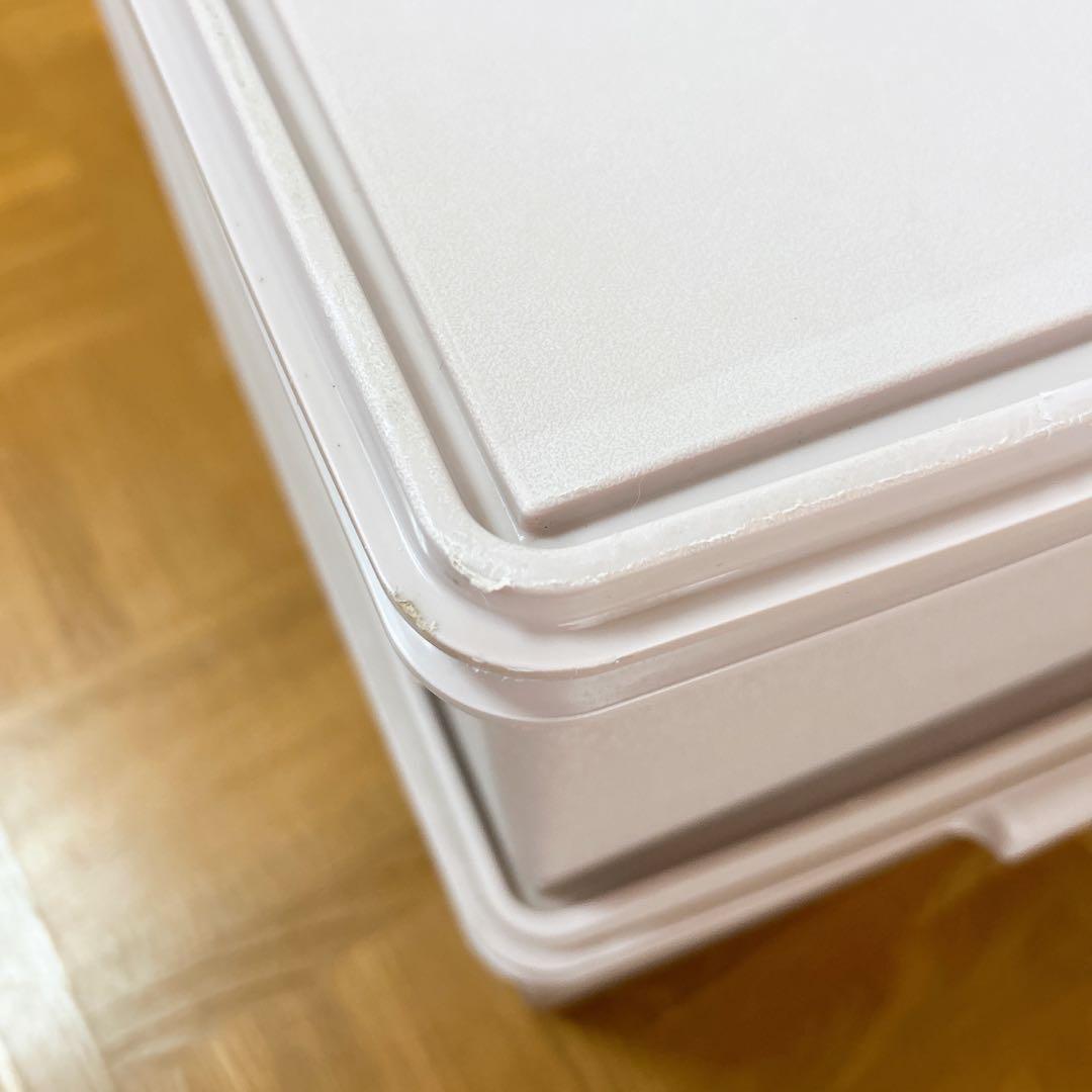 【Tupperware】ロングスーパーケース　（ピンク）2点