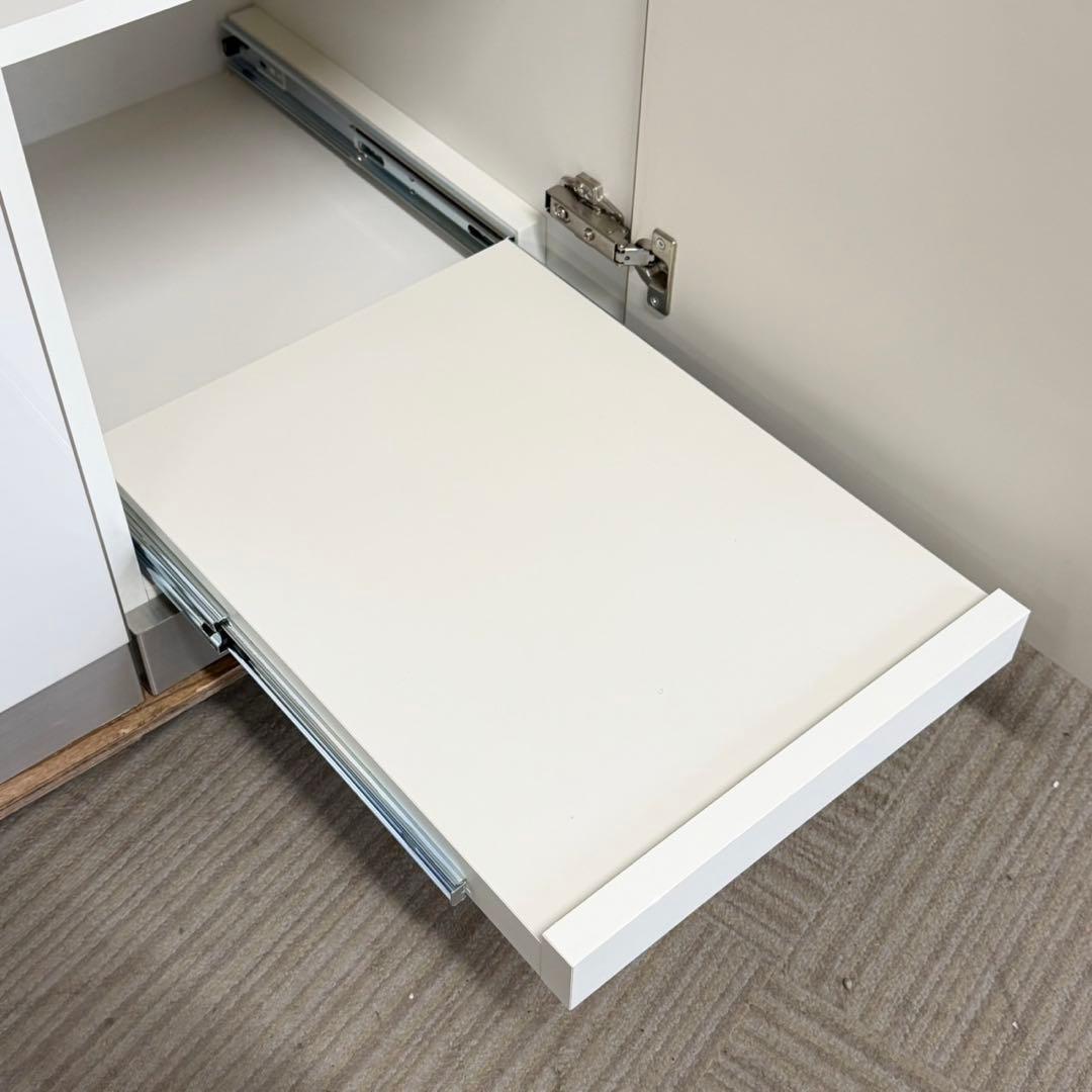 【 超美品‼️】定価22万♪ 綾野製作所 160cm幅キッチンカウンター 食器棚