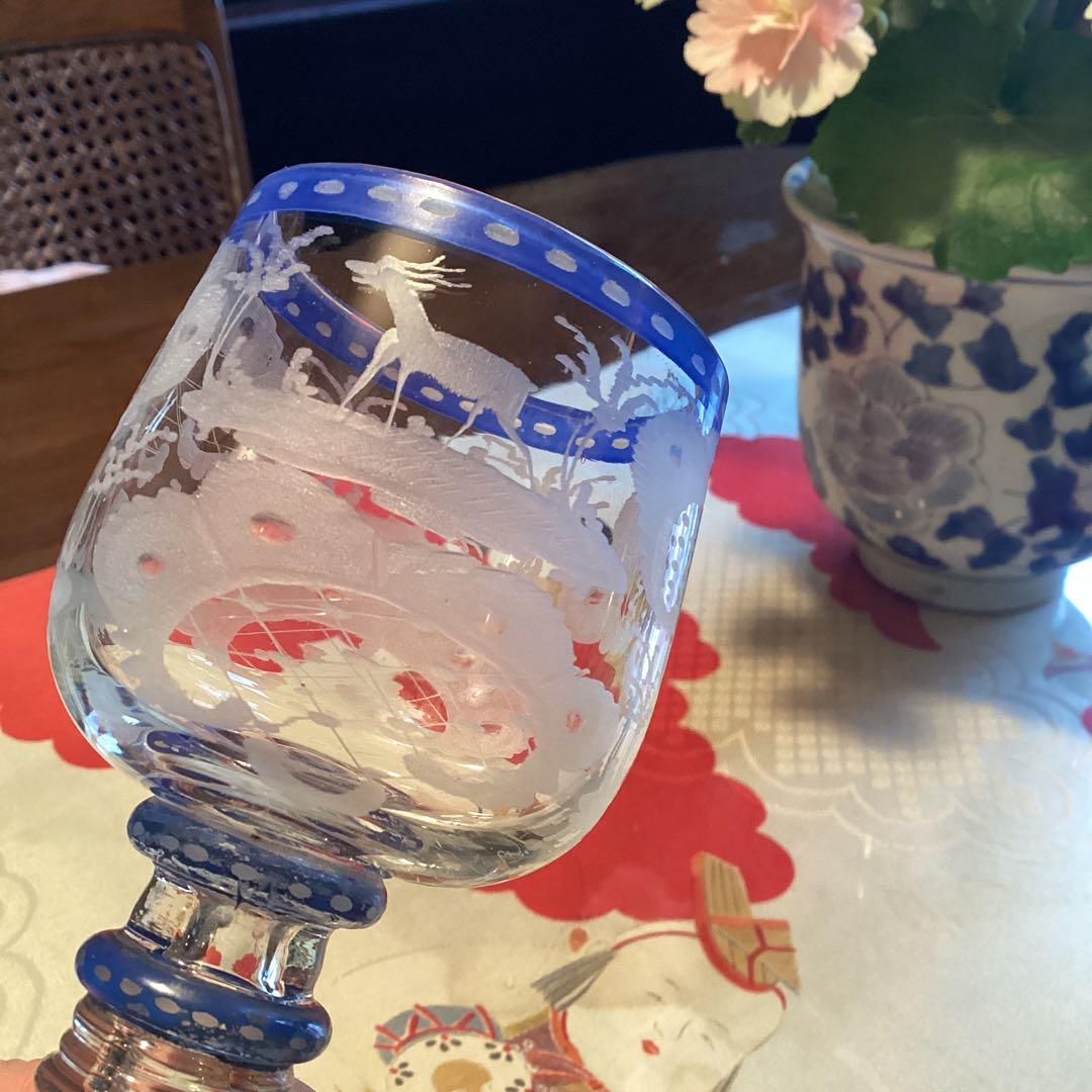 ￼￼ A1049 アンティーク和ガラス　日本の工芸ガラス　グラディエール￼