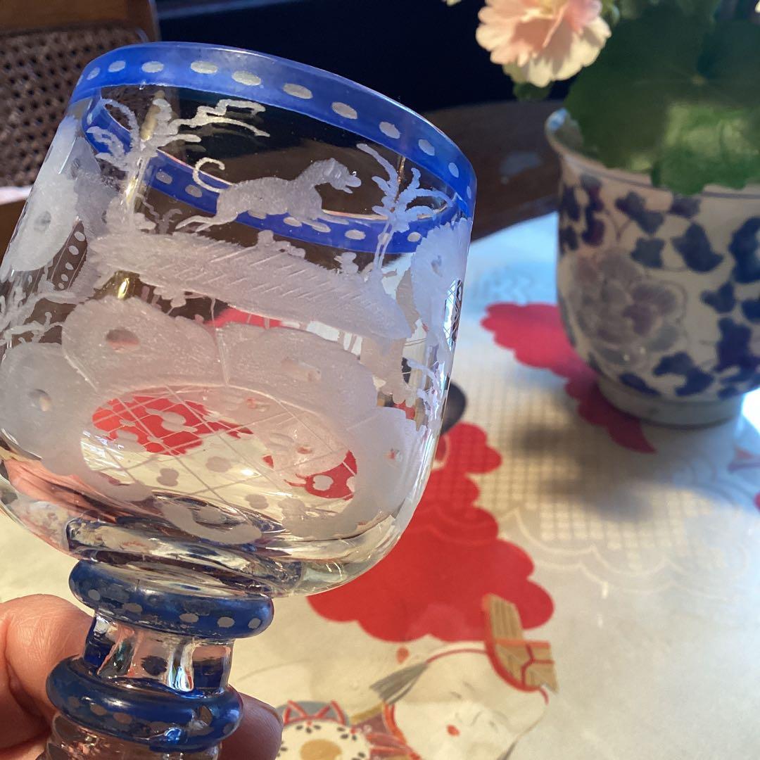 ￼￼ A1049 アンティーク和ガラス　日本の工芸ガラス　グラディエール￼