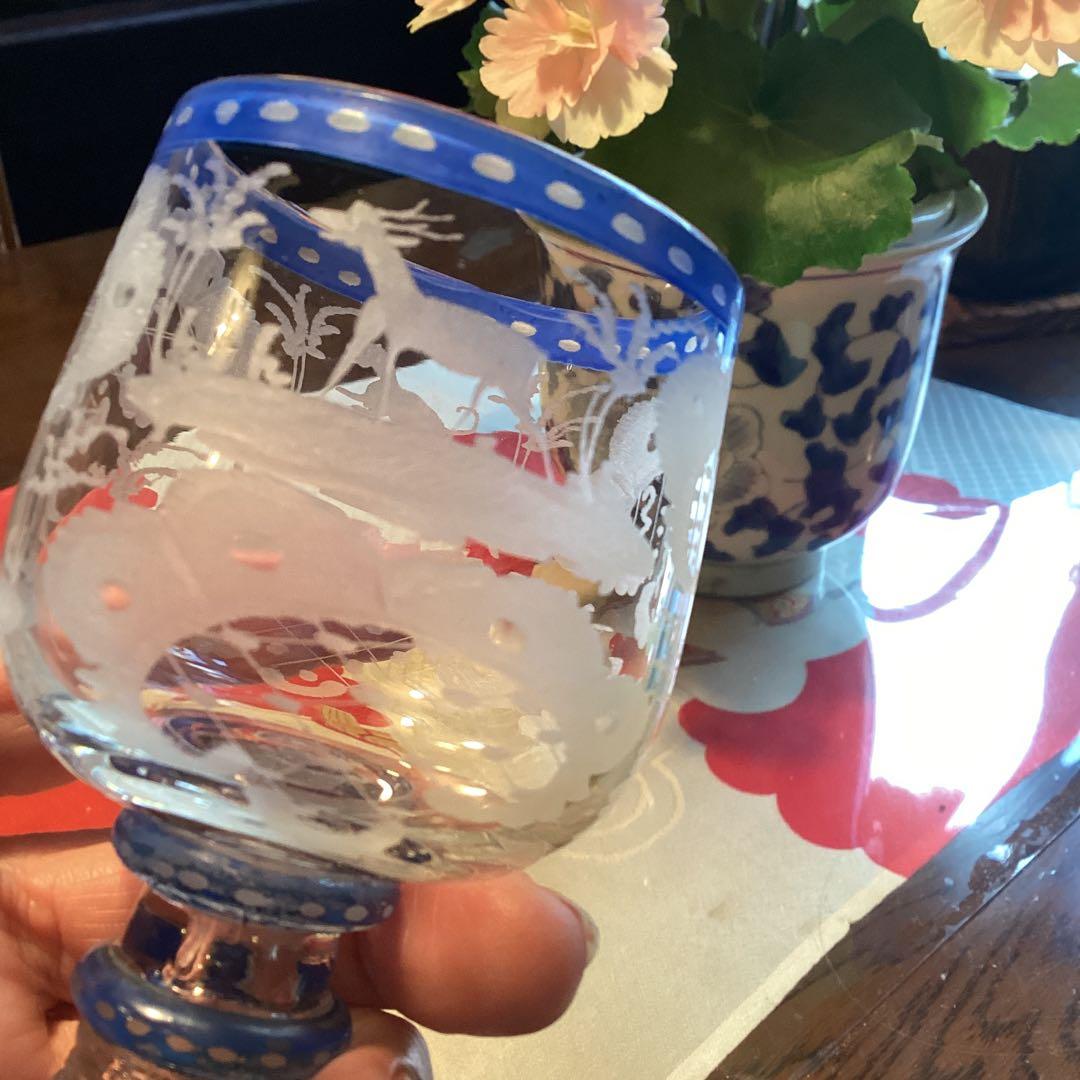 ￼￼ A1049 アンティーク和ガラス　日本の工芸ガラス　グラディエール￼