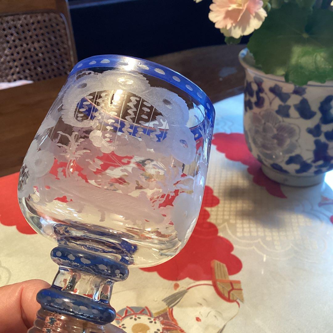 ￼￼ A1049 アンティーク和ガラス　日本の工芸ガラス　グラディエール￼