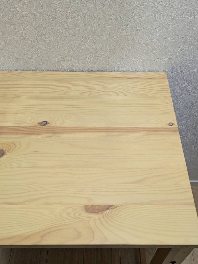 岐阜愛知引取☑️山善天然木パイン材折り畳み机テーブル折りたたみ木製