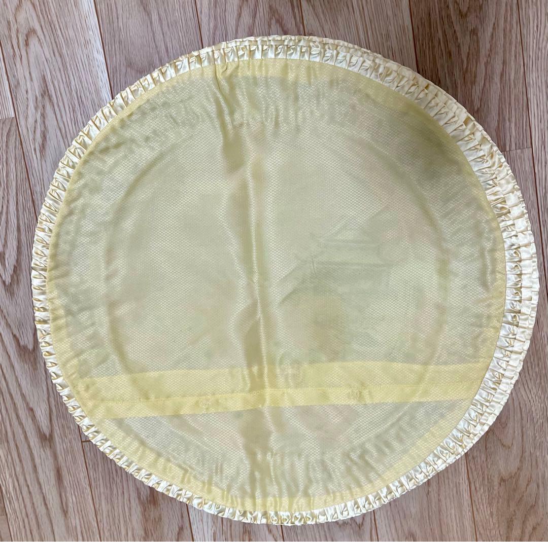 新品❗️レトロ中国シルク丸イエロー刺繍風景画 デザイン クッションカバー8枚セット