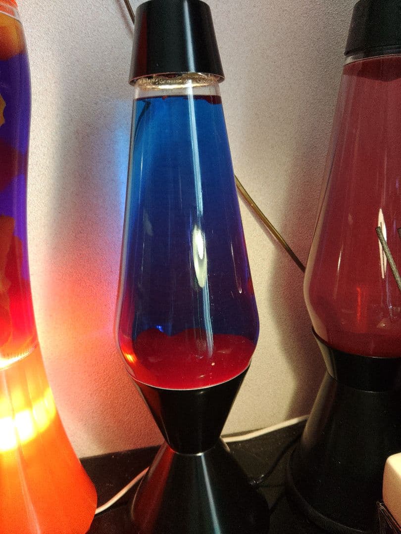 ラバランプ　ブルー×レッド　昇圧器付属