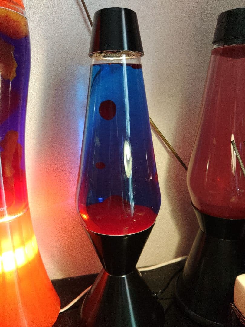 ラバランプ　ブルー×レッド　昇圧器付属