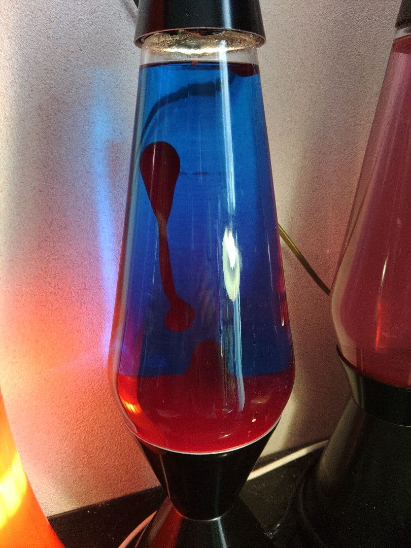 ラバランプ　ブルー×レッド　昇圧器付属