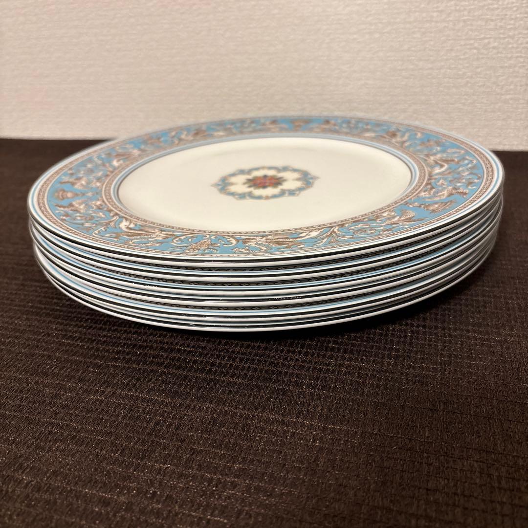 ウェッジウッド　フロレンティーン　ターコイズ　ディナープレート　27.5cm