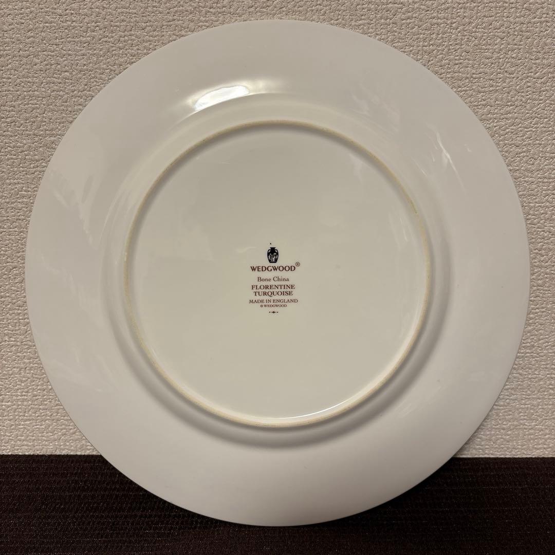 ウェッジウッド　フロレンティーン　ターコイズ　ディナープレート　27.5cm