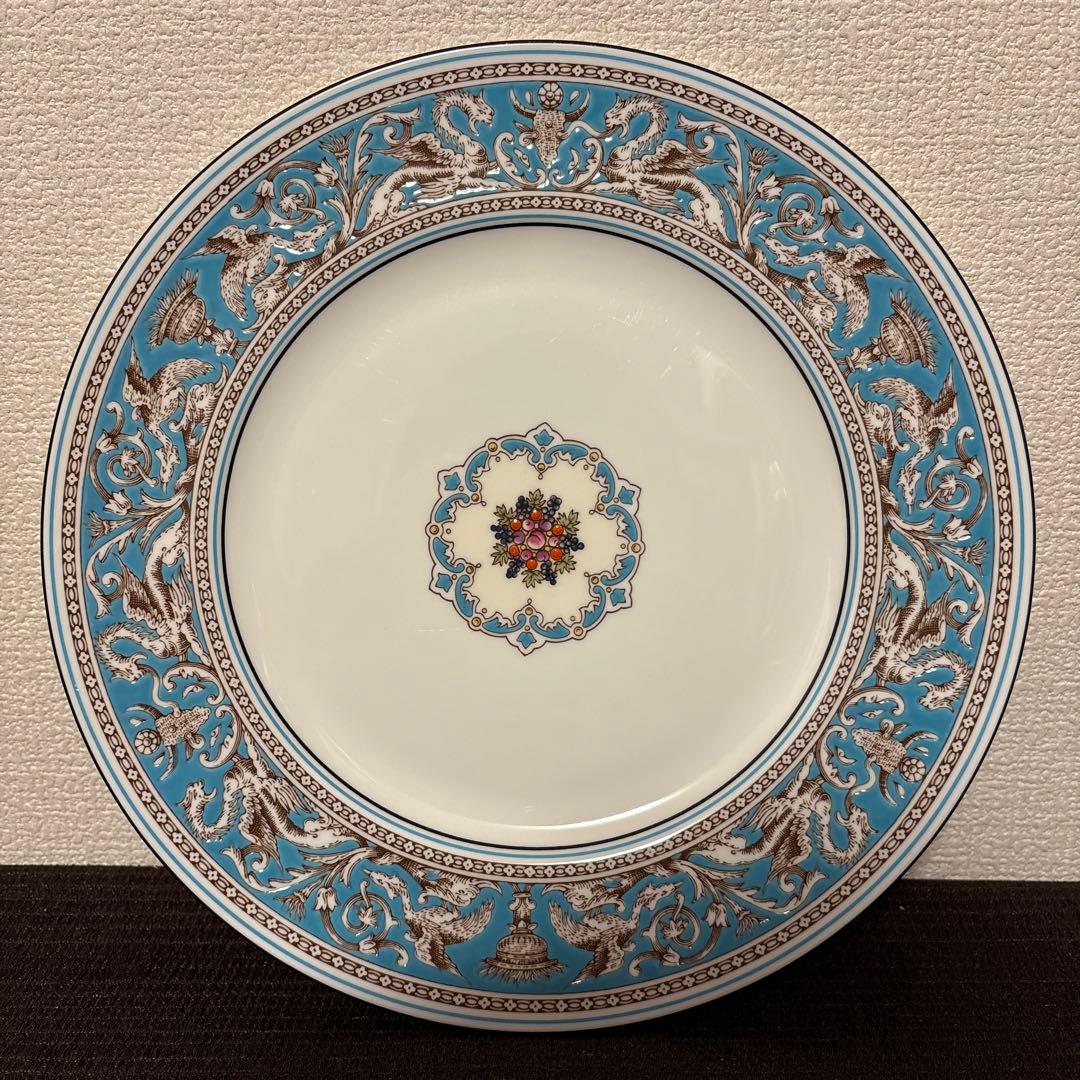 ウェッジウッド　フロレンティーン　ターコイズ　ディナープレート　27.5cm
