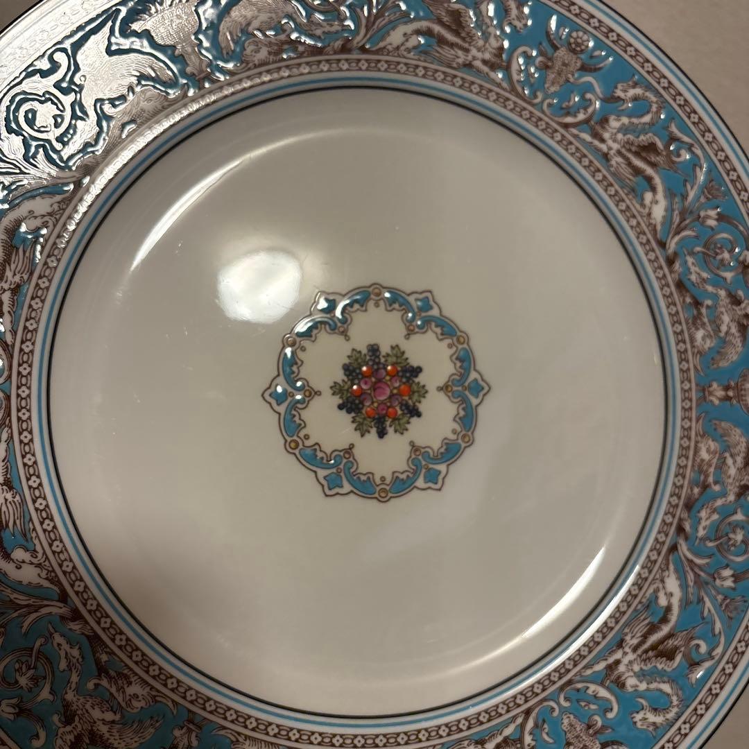 ウェッジウッド　フロレンティーン　ターコイズ　ディナープレート　27.5cm