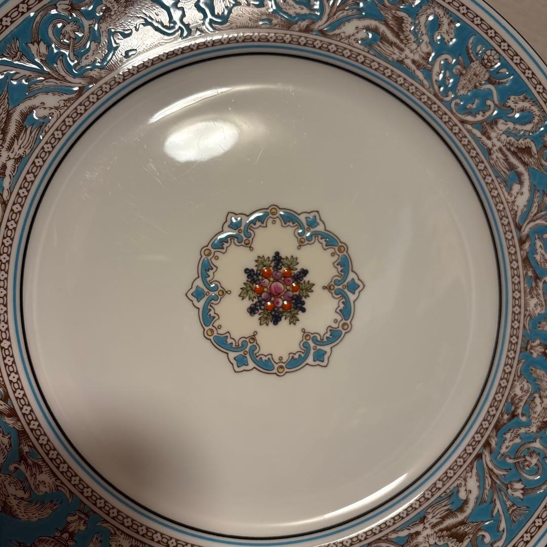 ウェッジウッド　フロレンティーン　ターコイズ　ディナープレート　27.5cm