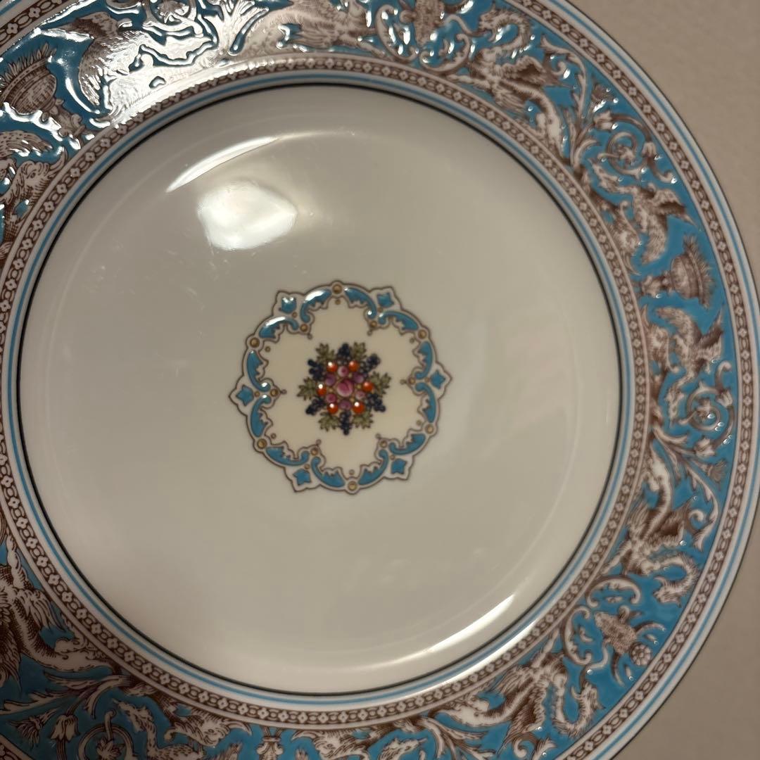 ウェッジウッド　フロレンティーン　ターコイズ　ディナープレート　27.5cm