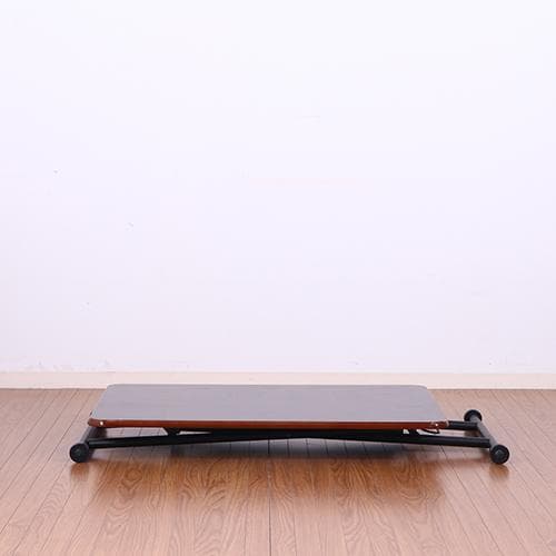 《新品・送料無料》《完成品》ガス昇降式テーブル PU 幅90cm ブラウン