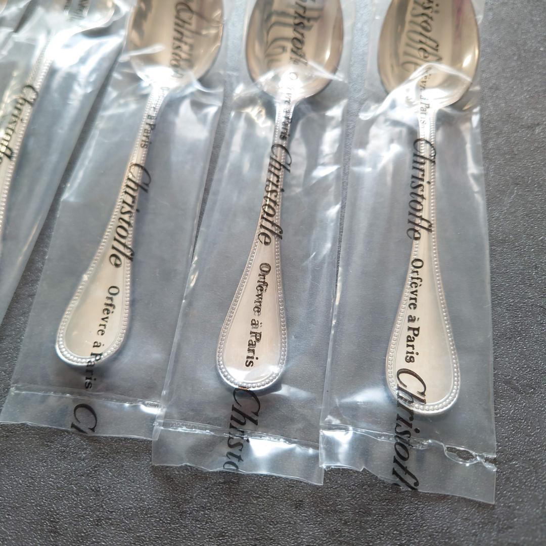 クリストフル パール ケーキフォーク コーヒースプーン 未開封 6点