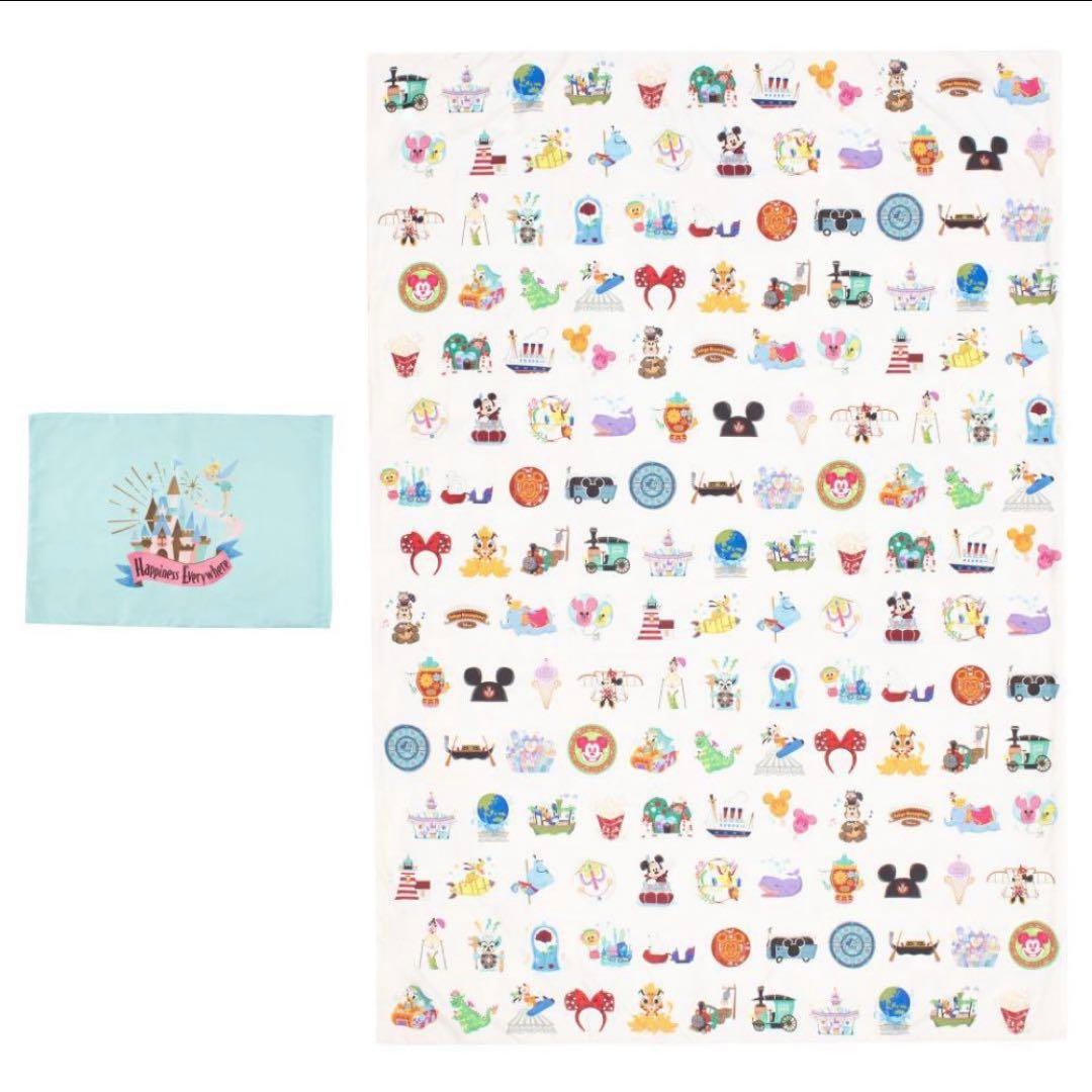 新品　ディズニーランド　スモールワールド柄　布団カバーシングル　2セット