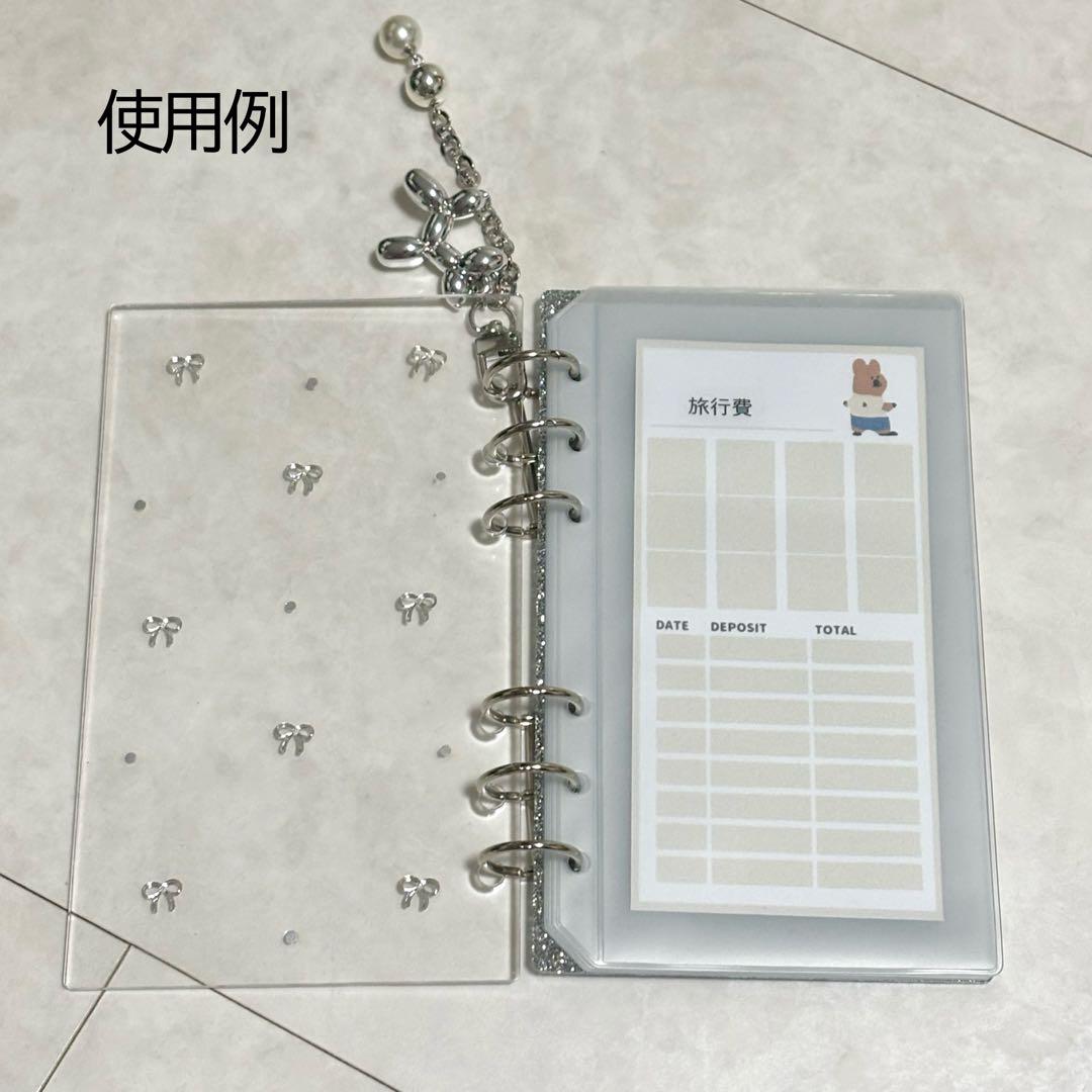 ✨ちり✨A6 アクリルレジンバインダー　リング付き×3セット