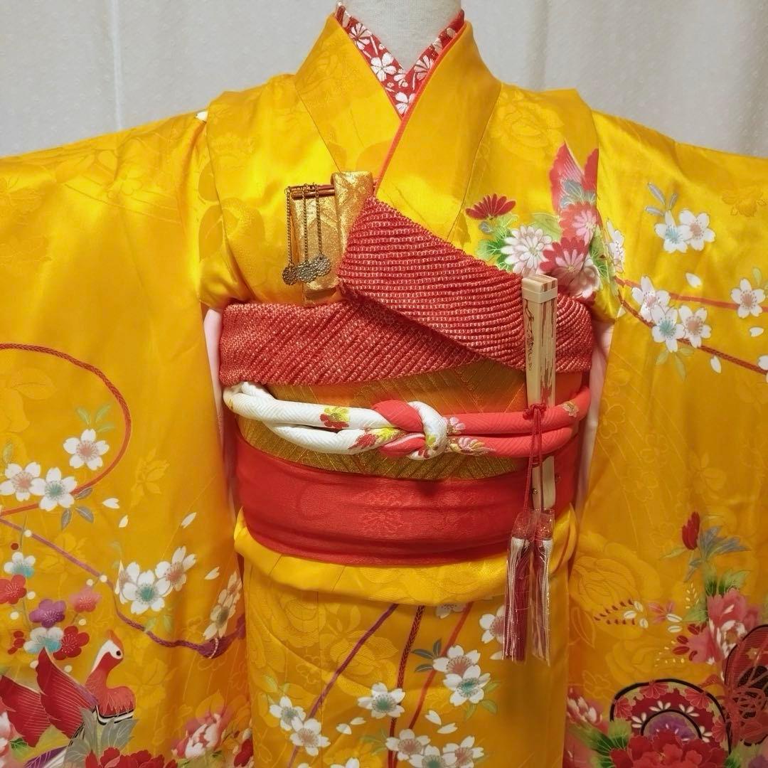 七五三7歳正絹着物、長襦袢、正絹袋帯、小物セット