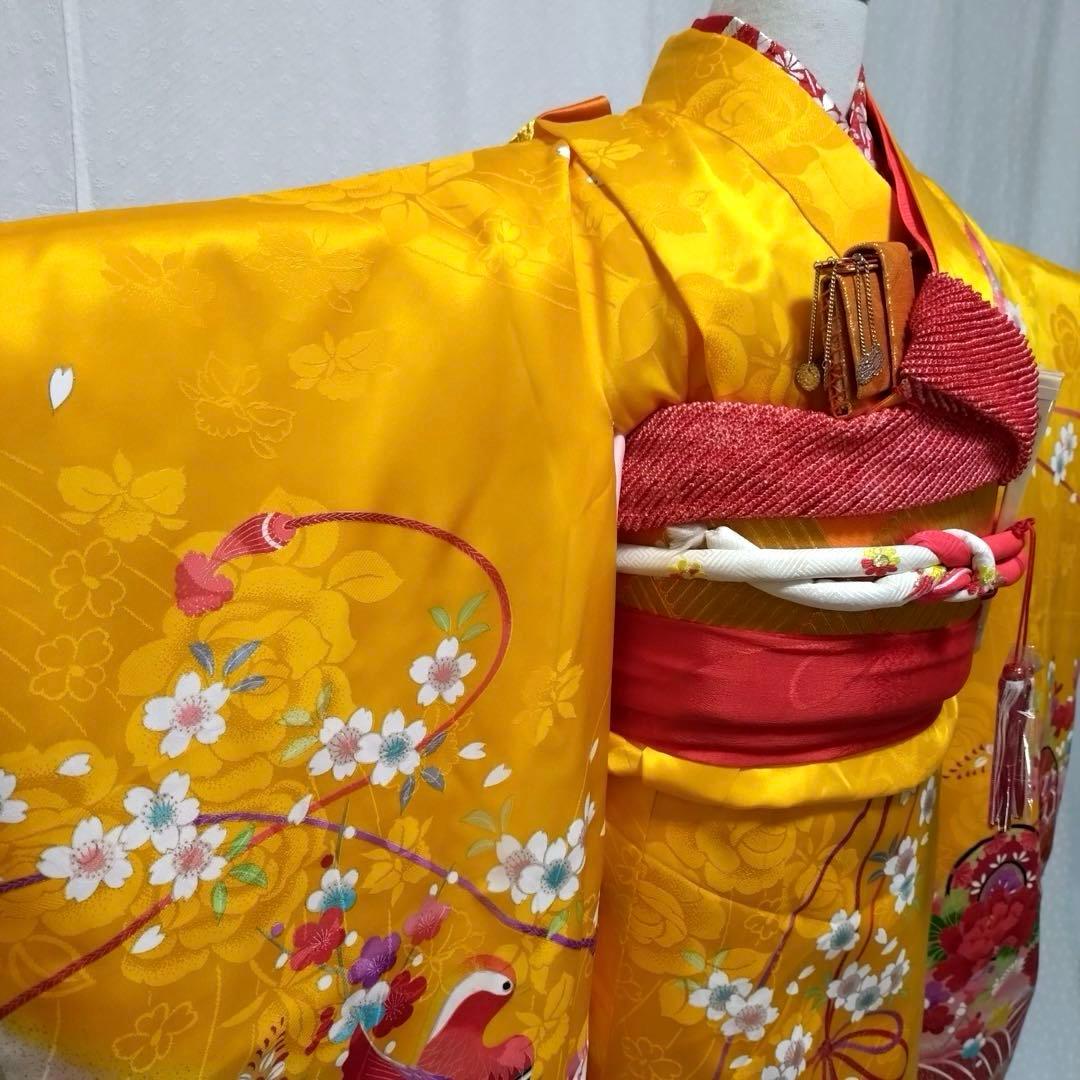 七五三7歳正絹着物、長襦袢、正絹袋帯、小物セット