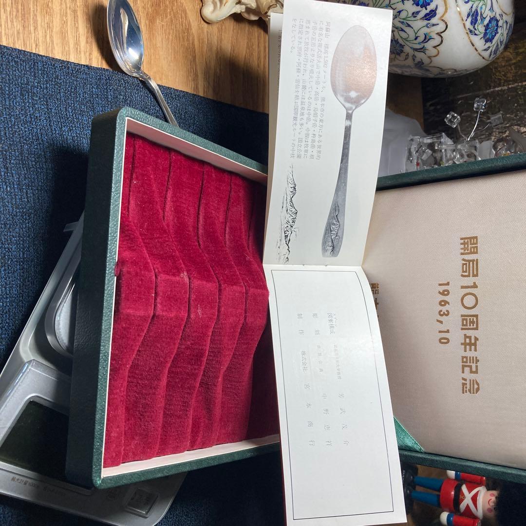 (=^▽^)σ古き良き時代のスプーン、宮内庁御用達の銀座製です♪