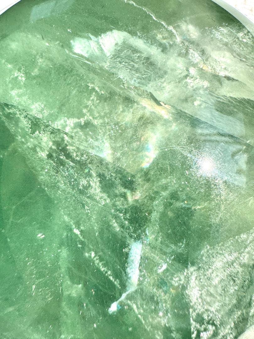 虹入り キャンディフローライト スフィア 73.6mm