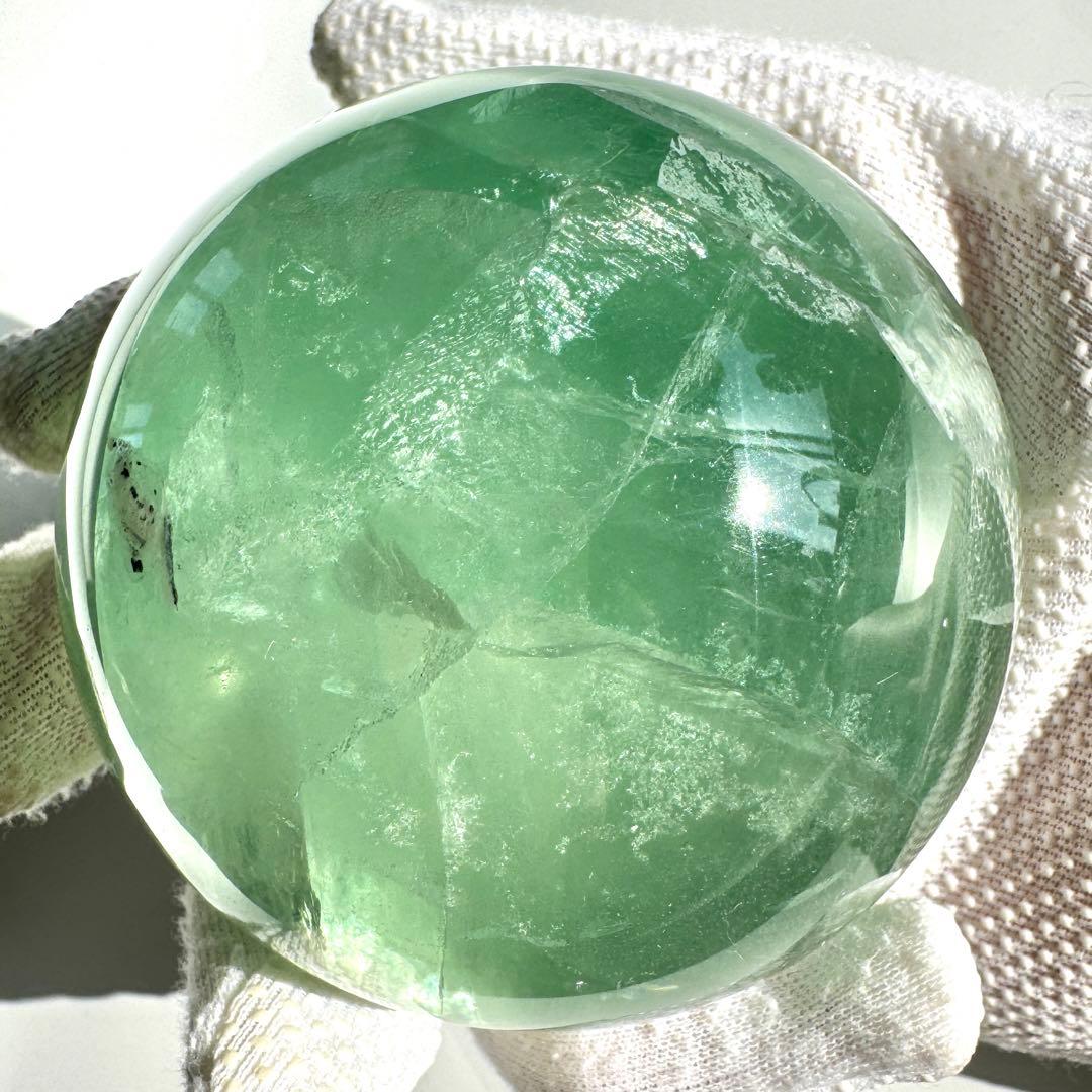 虹入り キャンディフローライト スフィア 73.6mm