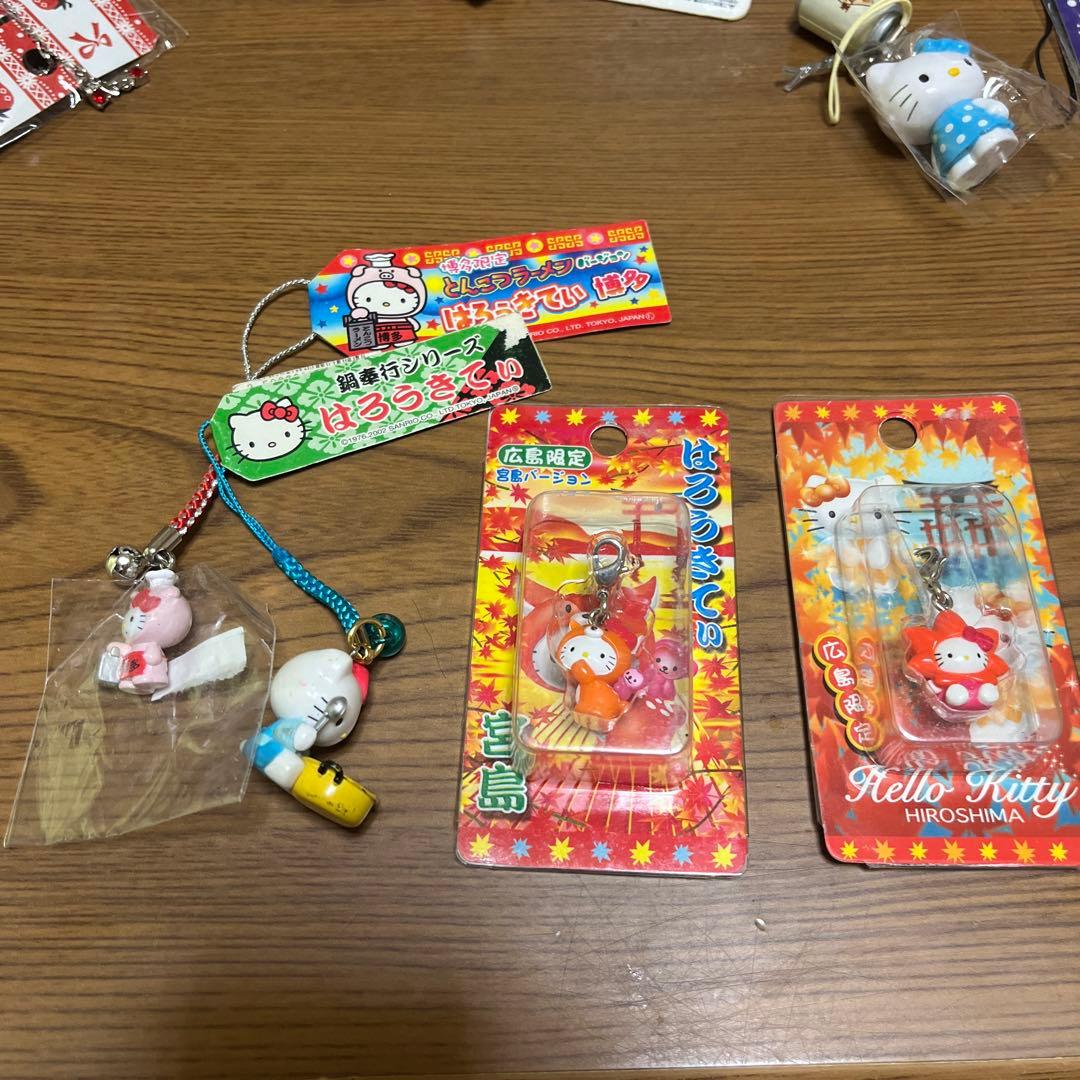 ハローキティ　ストラップ　などまとめ売り レトロ　ご当地キティストラップ