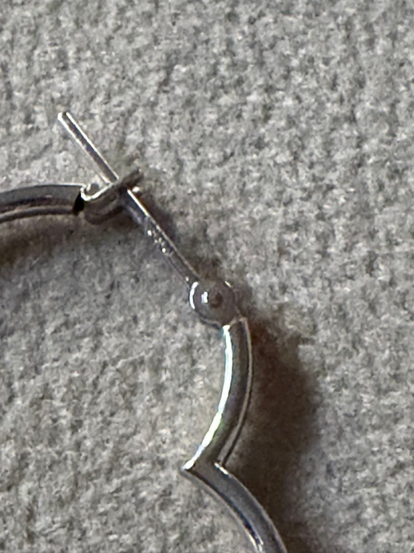 K14WG ハートピアス