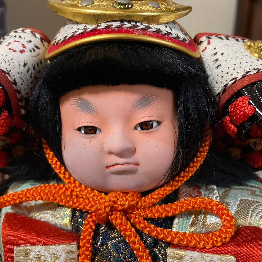 (美品)木目込み人形　五月人形　高さ30センチ