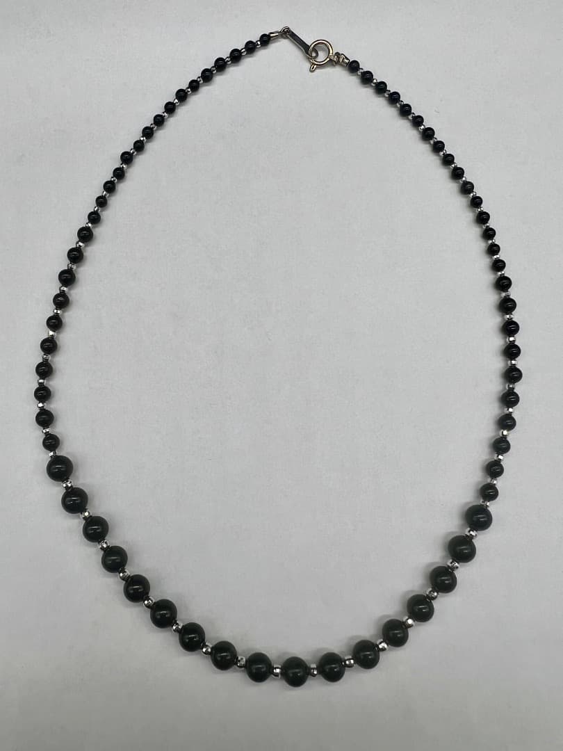 K18ホワイトゴールド シリカ石 ネックレス