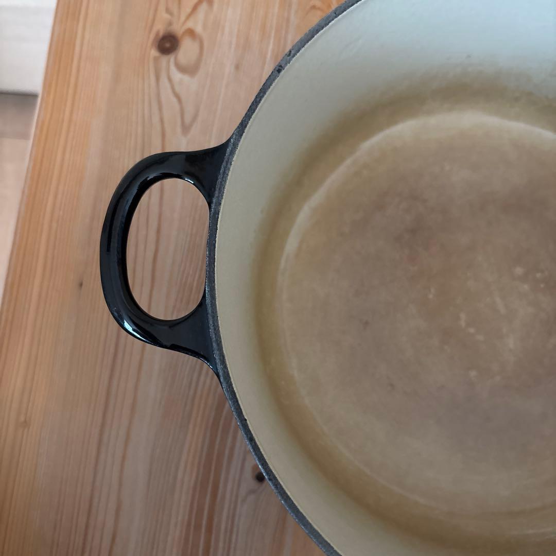 LE CREUSET 黒 両手鍋 24 ル・クルーゼ