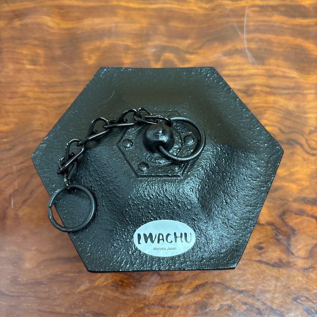 IWACHU 六角形 風鈴　南部鉄器　0119o50