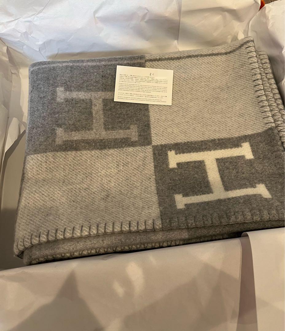 時間限定お値下げ✨新品‼️エルメス HERMES アヴァロン 毛布 プレード