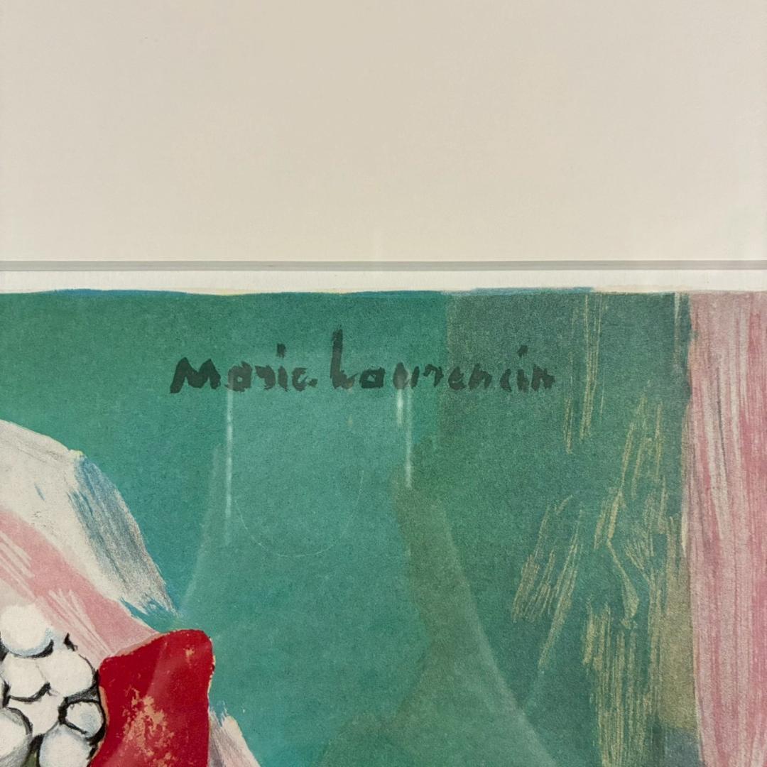 美品 マリー・ローランサン「夢想（二人の女）」リトグラフ 刷師サイン入 フランス