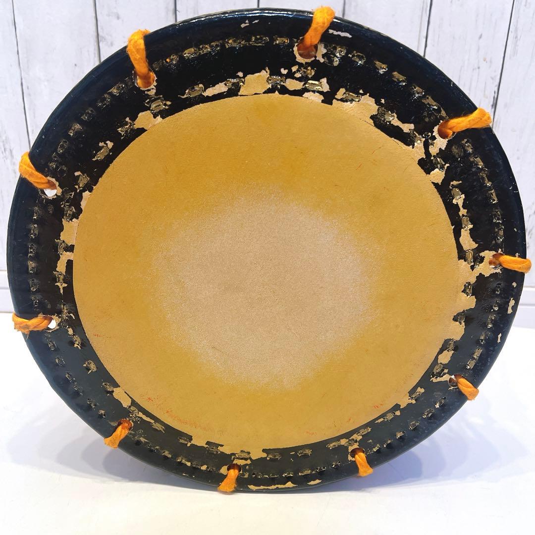 【良品】締め太鼓　34.5cm×15.5cm 打楽器　和太鼓