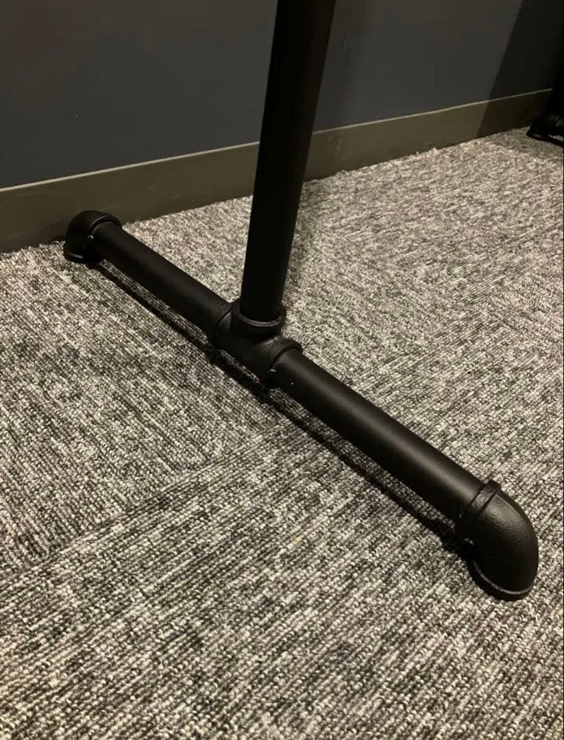 ハンガーラック アイアン 120 ガス管 店舗 什器 収納 シンプル 黒