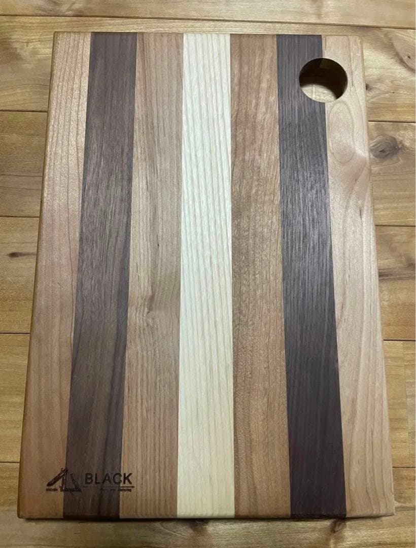 （未使用）[BLACK DESIGN] ミックスウッドプレート&アイアンプレート