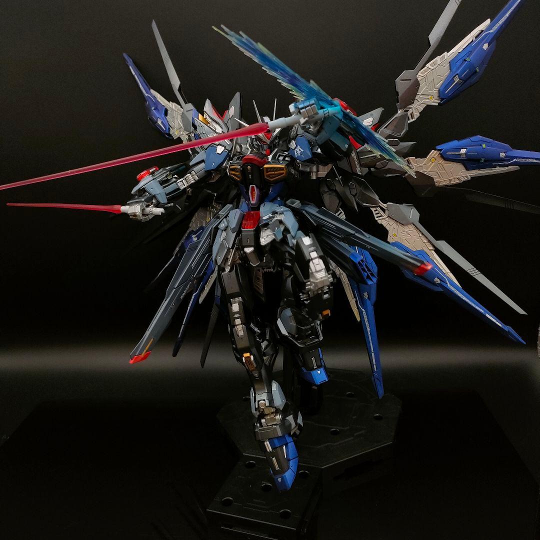 MGEX ストライクフリーダムガンダム ガンプラ 全塗装完成品 ブラック