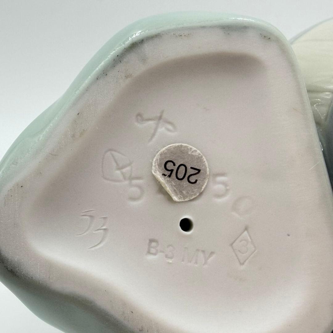 リヤドロ 陶器 フィギュリン きれいにしましょうね 少女と犬 置物