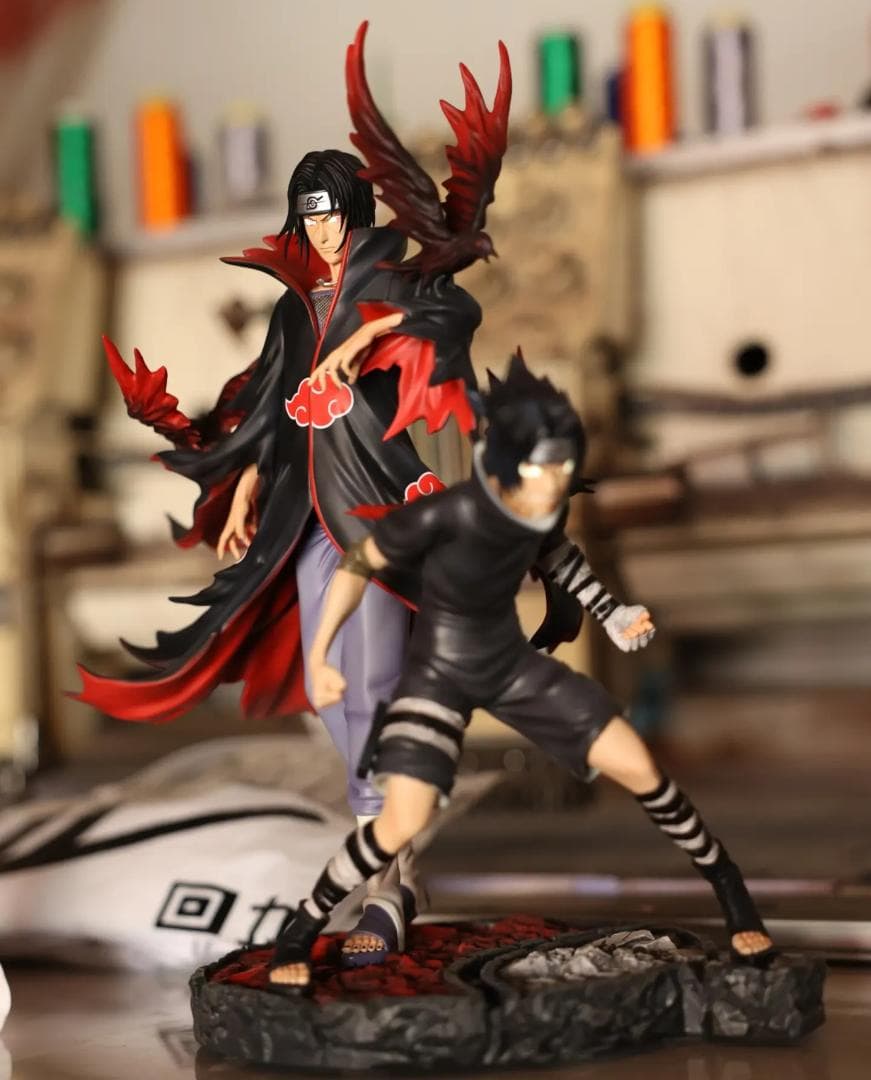 ナルト うちはイタチ サスケ ガレージキット 塗装済み完成品