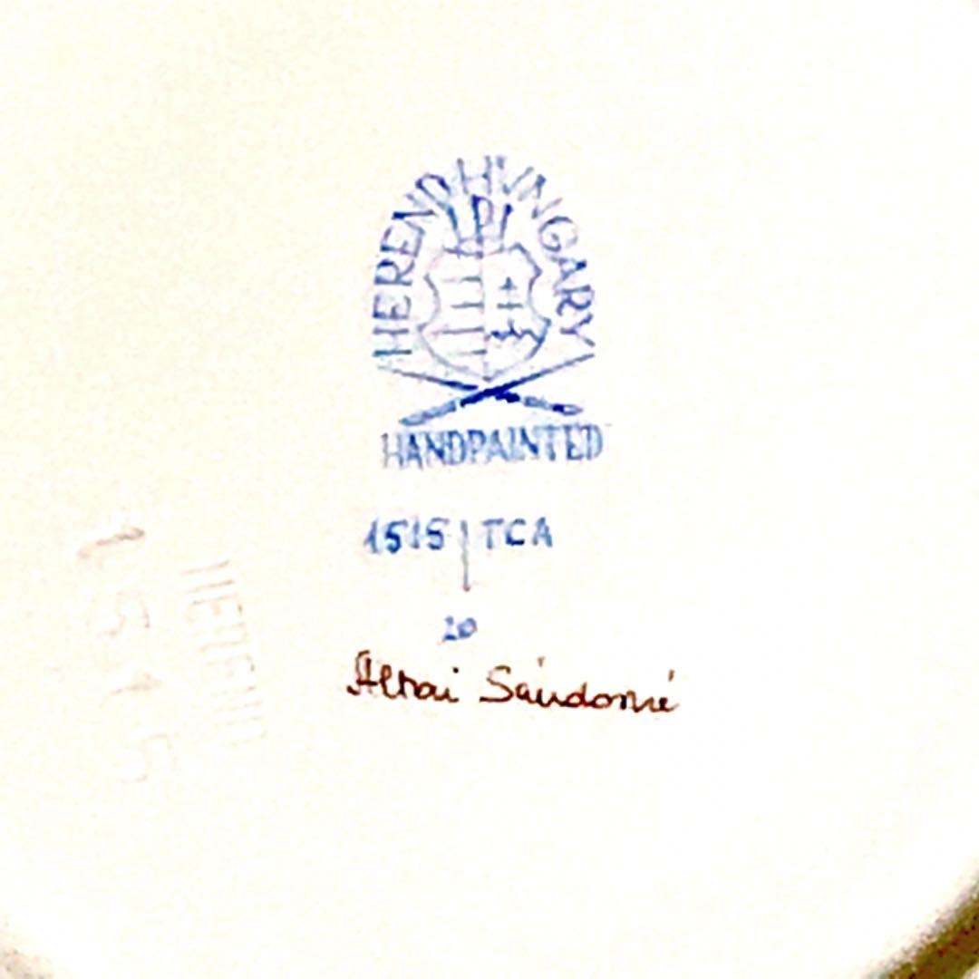 ヘレンド　トゥッピーニの角笛 プレート 小 “レア”マスターペインターサイン