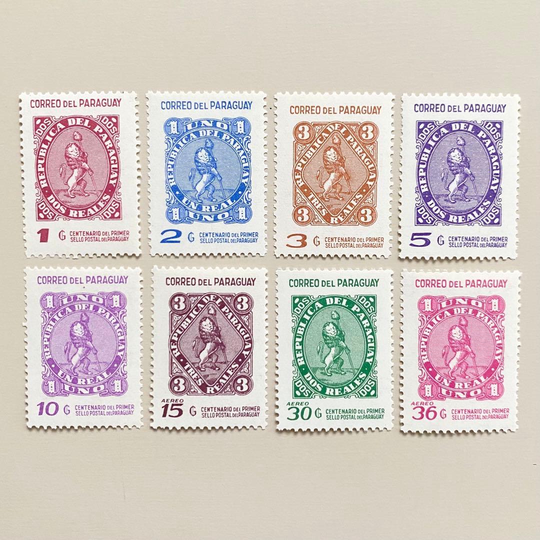 外国切手8枚（パラグアイ：切手100年記念） - メルカリ