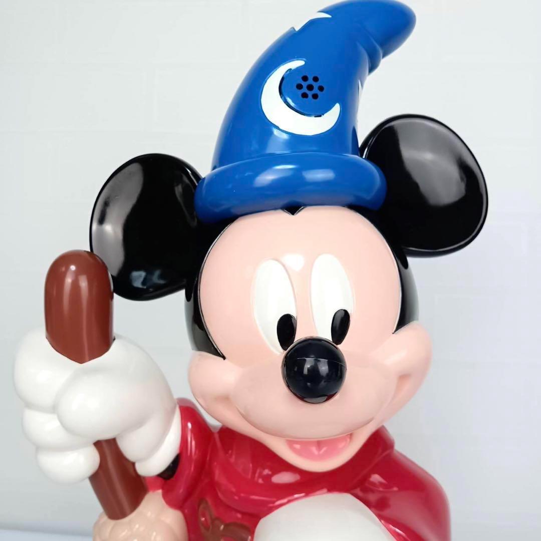 超希少 動作品☆ミッキーマウス 魔法使いの弟子 トーキング クロック
