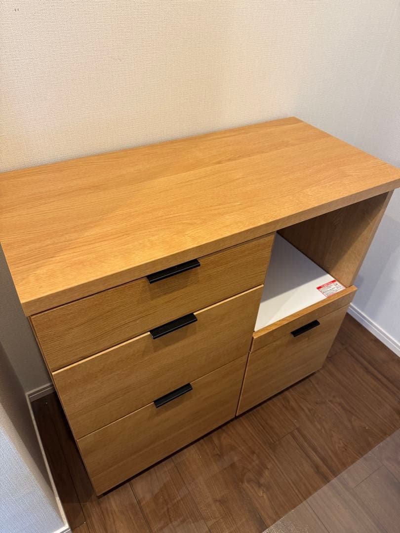 【設置無料】カウンター (エトナ90CT LBR)【レンジ・炊飯器置き場】