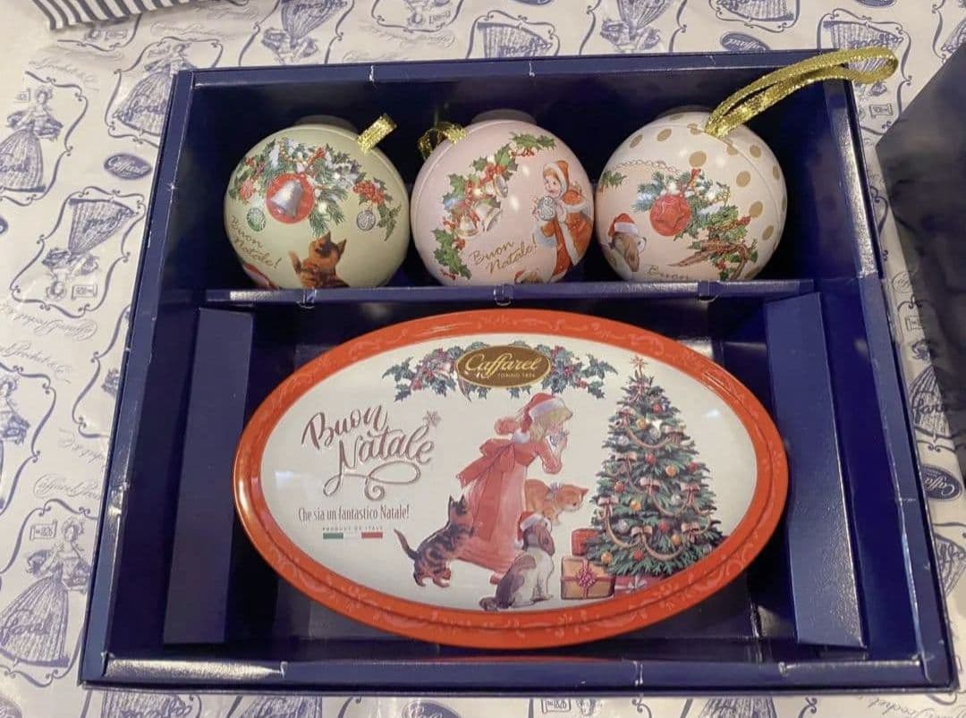 Caffarel オーナメント15個 クリスマス缶2個 まとめ売り カファレル