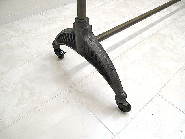 【希少品】西川金太郎 真鍮×鋳物 ハンガーラック W152cm 業務用店舗什器