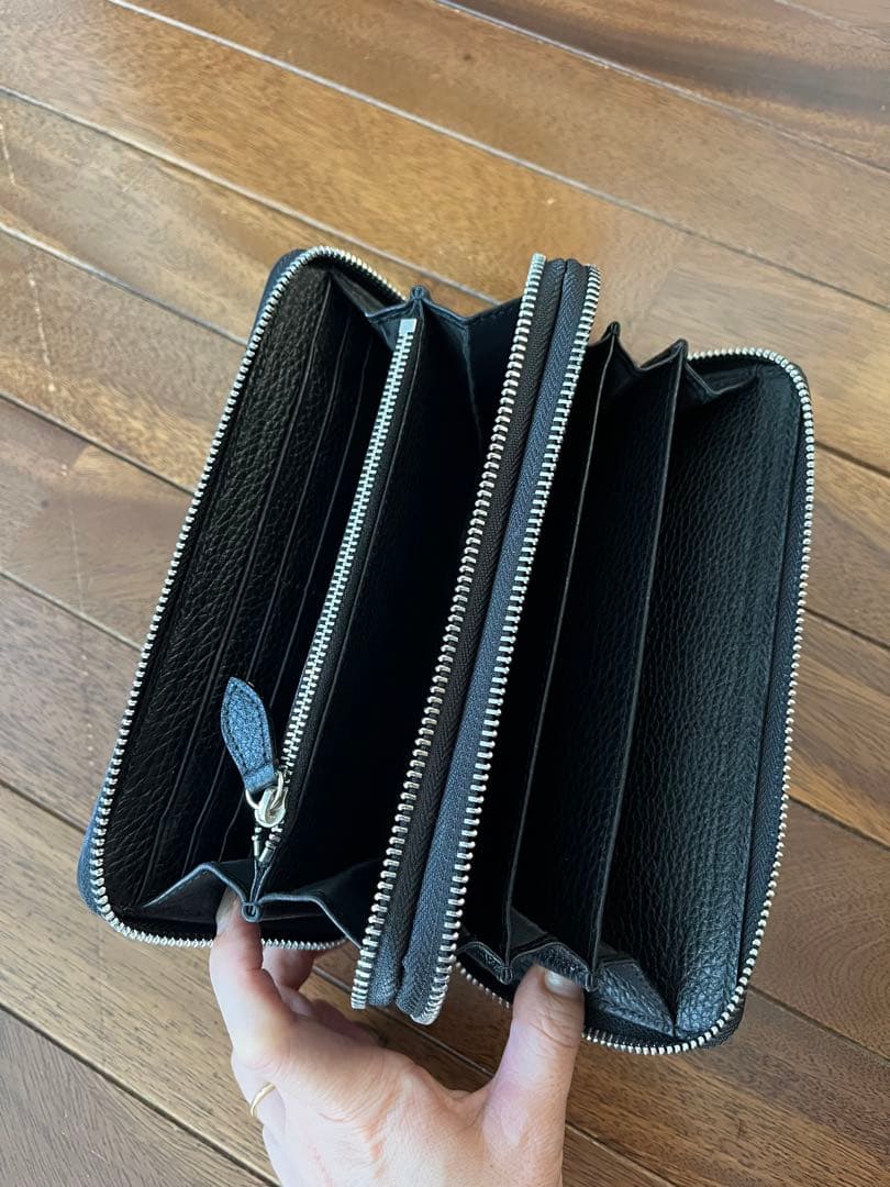 スタースティングレイ 長財布 クラッチバッグ 一枚革 梅花皮 とにかく大容量