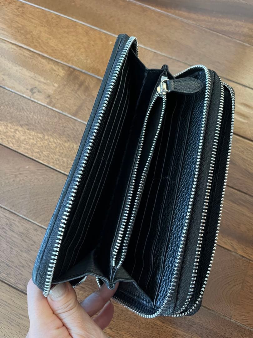 スタースティングレイ 長財布 クラッチバッグ 一枚革 梅花皮 とにかく大容量